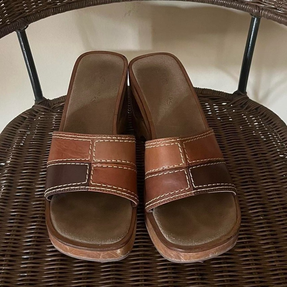 70s Inspired Patchwork Sandals - image 6